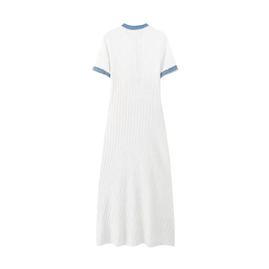 Sommerkleid - Weiß&Blau
