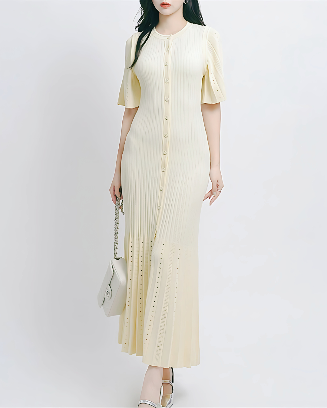 Sommerkleid - Offwhite - ShinyYou