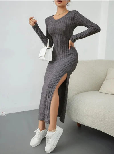 Casual langärmliges Strickkleid - ShinyYou