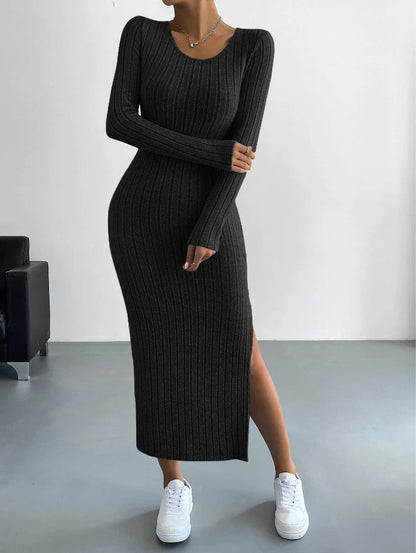 Casual langärmliges Strickkleid - ShinyYou