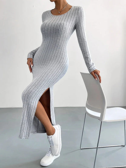 Casual langärmliges Strickkleid - ShinyYou