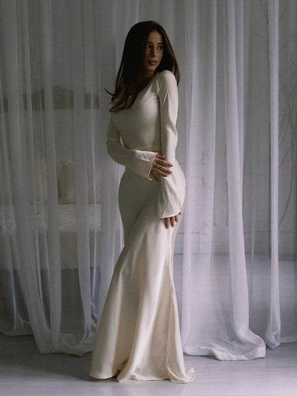 Gamine Long Sleeve Dress