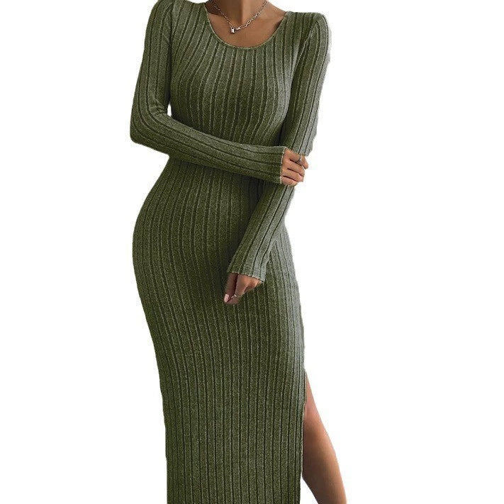 Casual langärmliges Strickkleid - ShinyYou