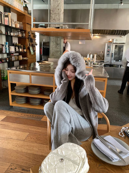 Mia - Fur Cardigan