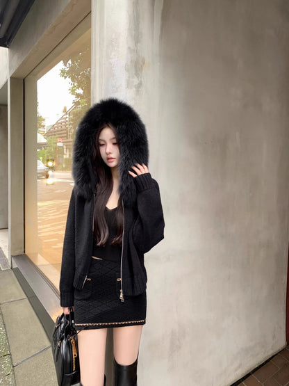 Mia - Fur Cardigan